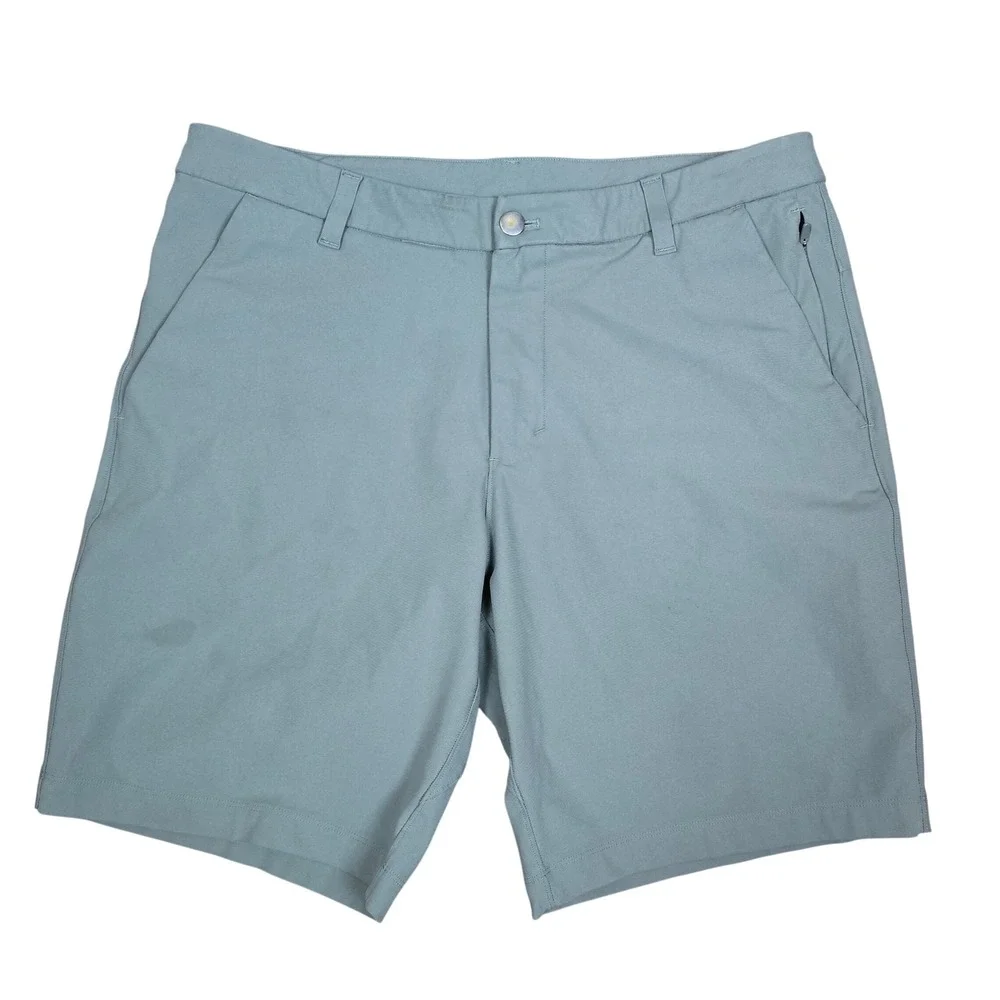 Lululemon Men's Commission Golf Shorts Size 33 Sage Green Technical Activewear